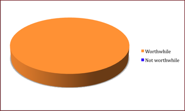 Breakdown showing Webstock's worthwhileness